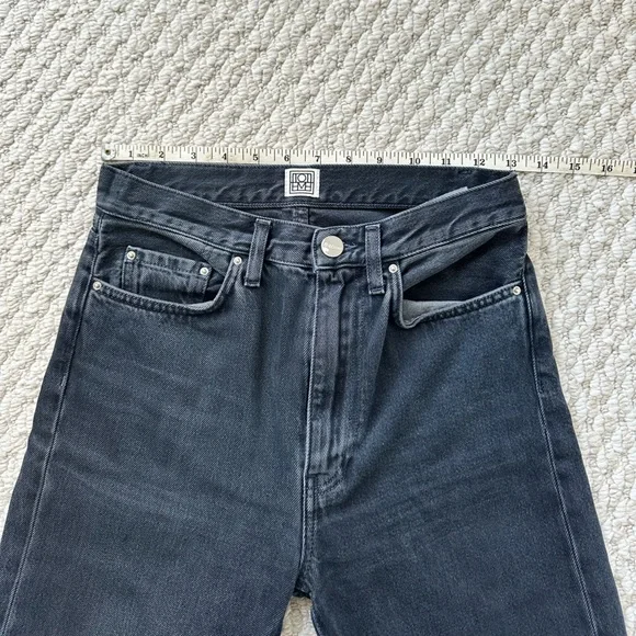 Toteme Black Regular Fit Straight Jeans - Picture 7 of 9